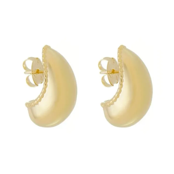 Brinco Gota Rachel Vintage Folheado a Ouro 18k