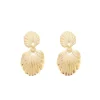 Brinco Kally Concha Folheado a Ouro 18k