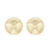Brinco Karol Matelado Redondo Folheado a Ouro 18k