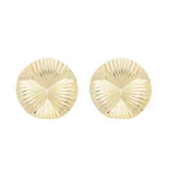 Brinco Karol Matelado Redondo Folheado a Ouro 18k