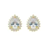 Brinco Nina Gota Zircônias Folheado a Ouro 18k