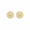 Brinco Piuka Mariah Pizza Zircônias Folheado a Ouro 18k