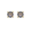 Brinco Ponto de Luz Annie M Zircônia Tanzanita Folheado a Ouro 18k
