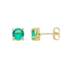 Brinco Ponto de Luz Annie P Zircônia Turmalina Folheado a Ouro 18k