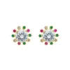 Brinco Ponto de Luz Deise Zircônia Cristal Folheado a Ouro 18k