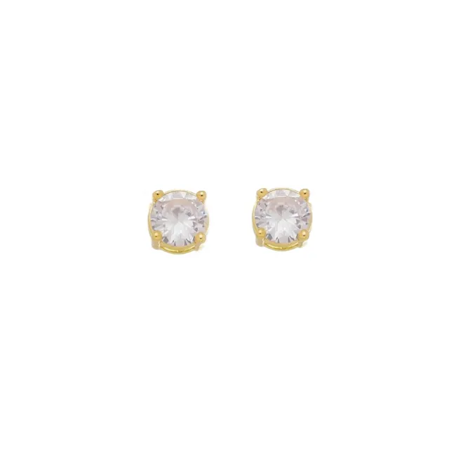 Brinco Ponto de Luz Lavínia Zircônia Folheado a Ouro 18k