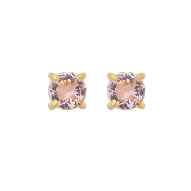 Brinco Ponto de Luz M Amor Hcc Zircônia Folheado a Ouro 18k