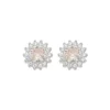 Brinco Sólitário Ponto de Luz Glória Zircônia Cristal Folheado em Ródio Branco