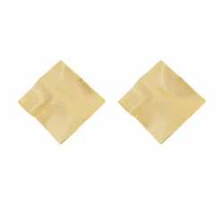 Brinco Texturizado Tamires Folheado a Ouro 18k