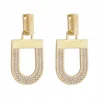 Brinco Vintage Silvia Zircônias Folheado a Ouro 18k