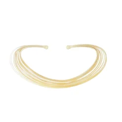Choker Fios de Metal Folheada a Ouro 18k Ana Laura