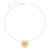 Choker Chiara Botão Zircônia Folheado a Ouro 18k