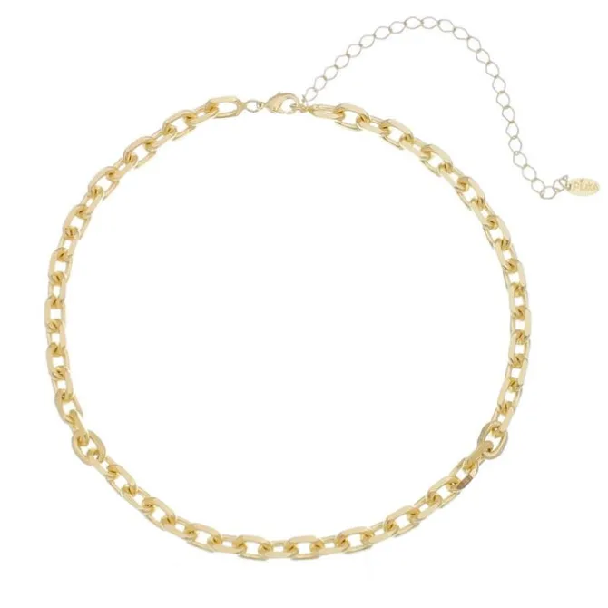Choker Elos Dua Folheada a Ouro 18k Mônica