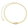 Choker Elos Grumet Zircônias Folheada a Ouro 18k Letizia