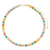 Choker Fanis Howlita Bege Fimos Coloridos