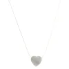 Choker Fio de Nylon Coração Madrepérola Folheado a Ouro 18k