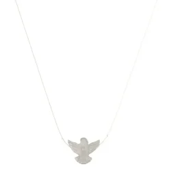 Choker Fio de Nylon Espirito Santo Madrepérola Folheado a Ouro 18k