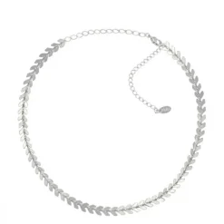 Choker Folheado em Ródio Branco Kylie