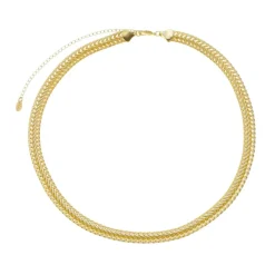 Choker Lele Malha Folheada a Ouro 18k Piuka