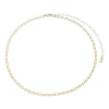 Choker Linda Elos Diamantados Folheada a Ouro 18k