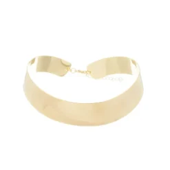 Choker Lorena Metal Larga Dourada