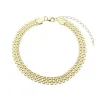 Choker Maria Malha Relógio Folheada a Ouro 18k