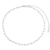 Choker Miley Folheada em Ródio Branco