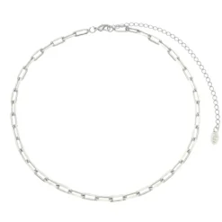 Choker Miley Folheada em Ródio Branco