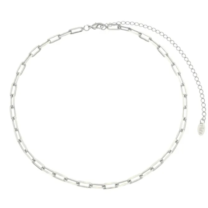Choker Miley Folheada em Ródio Branco
