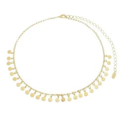 Choker Mini Medalhas Folheada a Ouro 18k Laika