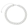 Choker Piuka Cami Elos Grumet Folheada em Ródio Branco