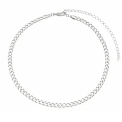 Choker Piuka Frida Elos Groumet Folheado em Ródio Branco
