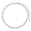 Choker Piuka Gisel Bolinhas Folheado em Ródio Branco