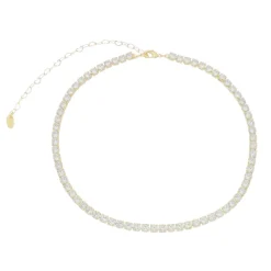 Choker Piuka Riviera Chiara Zircônias Média Cristal Folheada a Ouro 18k