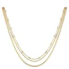 Choker Piuka Ross 3 Voltas Folheada a Ouro 18k