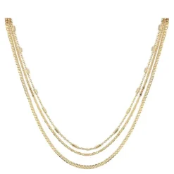 Choker Piuka Ross 3 Voltas Folheada a Ouro 18k