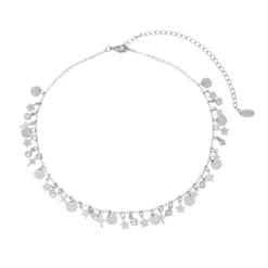 Choker Piuka Soul Folheado em Ródio Branco
