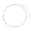 Choker Piuka Yanca Elos Folheada em Ródio Branco