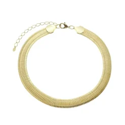 Choker Serena Malha Relógio Folheada a Ouro 18k