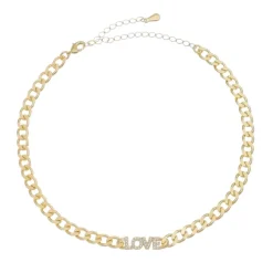 Choker Zircônias Folheada a Ouro 18k Kel Love