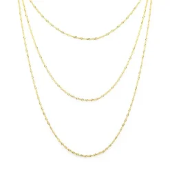 Colar 3 Voltas Amelia Folheado a Ouro 18k