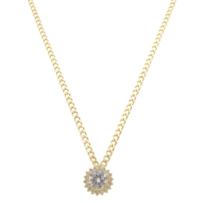 Colar Clara Ponto de Luz Elos Zircônias Folheado a Ouro 18k