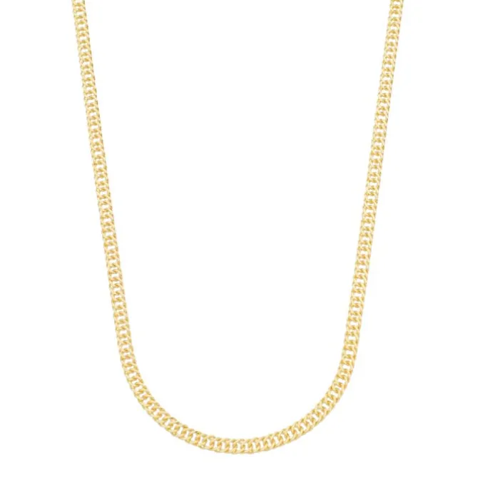 Colar Curto Anne Corrente Folheado a Ouro 18k