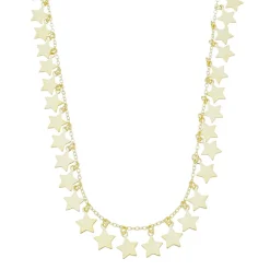 Colar de Estrelas Mira Folheado a Ouro 18k