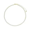 Colar de Pérolas Shell Pequeno Alexandra Folheado a Ouro 18k