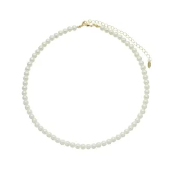 Colar de Pérolas Shell Pequeno Alexandra Folheado a Ouro 18k
