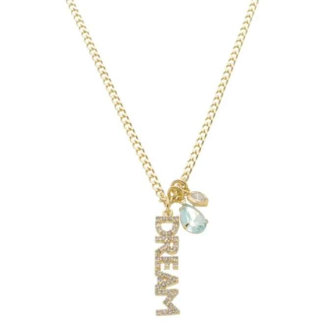 Colar Dream Princess Zircônia Acqua Folheado a Ouro 18k