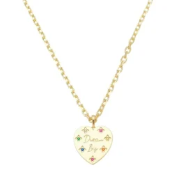 Colar Feminino Beatrice Dream Big Zircônias Coloridas Folheado a Ouro 18k