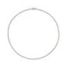 Colar Feminino Riviera Megan 45 cm Zircônias Folheado em Ródio Branco