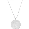 Colar Feminino Sou um com Deus Folheado em Ródio Branco